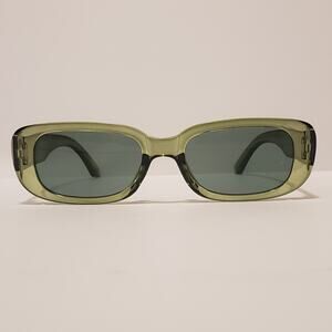 2 Left!! Y2k Retro Style Square Olive Sunglasses #A29S